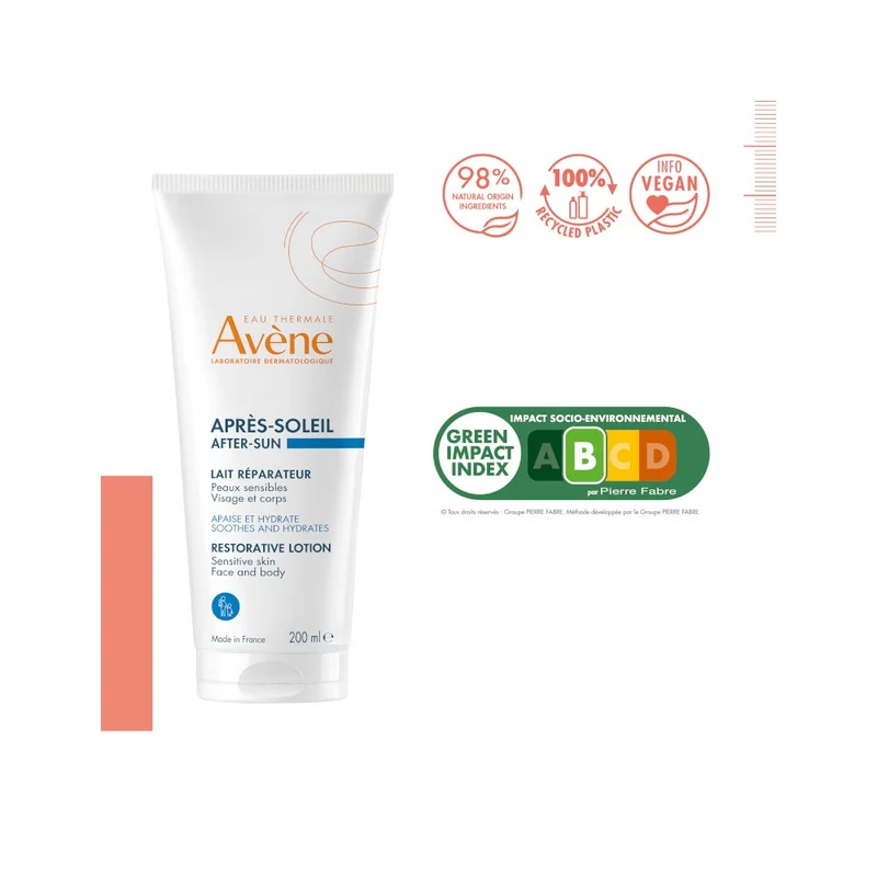 Eau Thermale Avene Latte Ristrutturante Doposole 200ml Skincare