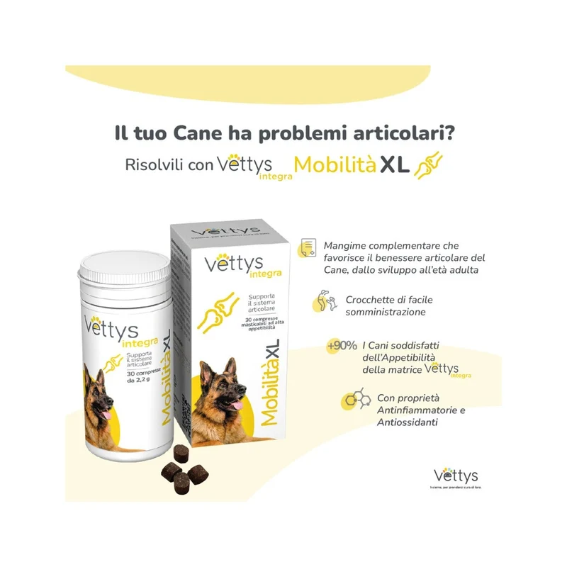 Vettys Integra Mobilità Per Cani Taglia XL 30 Compresse