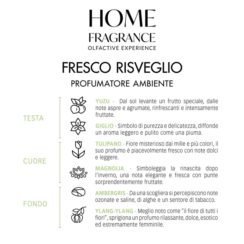 Home Fragrance Profumatore Ambiente Fresco Risveglio 250ml