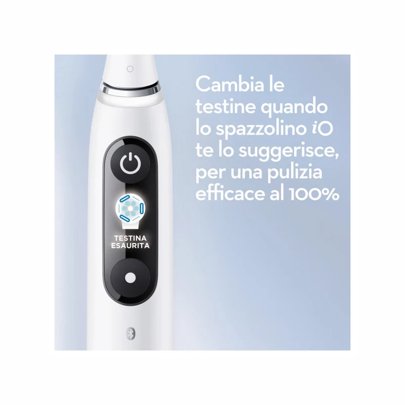 Oral-B Spazzolino Elettrico Ricaricabile iO 9S Bianco, 2 Testine, 1 Custodia Da Viaggio Ricaricabile, 1 Spazzolino