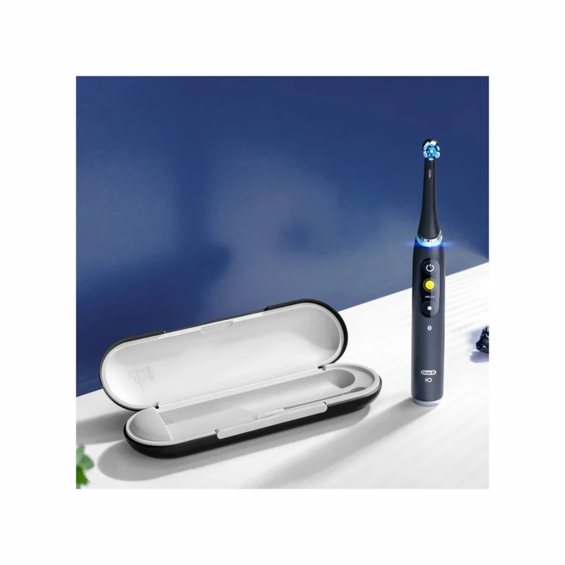 Oral-B Spazzolino Elettrico Ricaricabile iO 9N Nero, 2 Testine, 1 Custodia Da Viaggio Ricaricabile, 1 Spazzolino