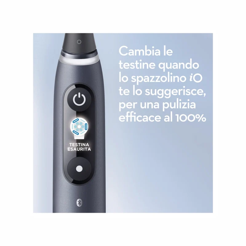 Oral-B Spazzolino Elettrico Ricaricabile iO 8S Nero, 2 Testine, 1 Custodia Da Viaggio, 1 Spazzolino