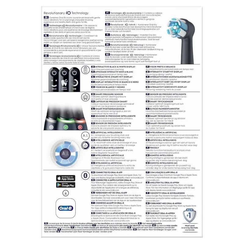 Oral-B iO6 Spazzolino Elettrico Ricaricabile Nero Con Custodia Da Viaggio