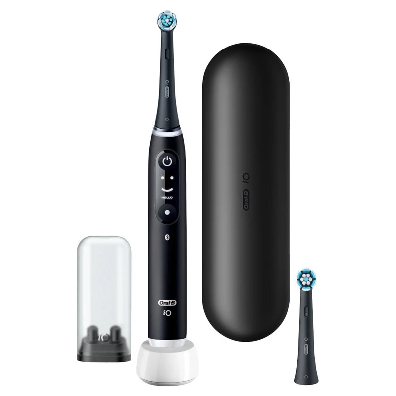 Oral-B iO6 Spazzolino Elettrico Ricaricabile Nero Con Custodia Da Viaggio