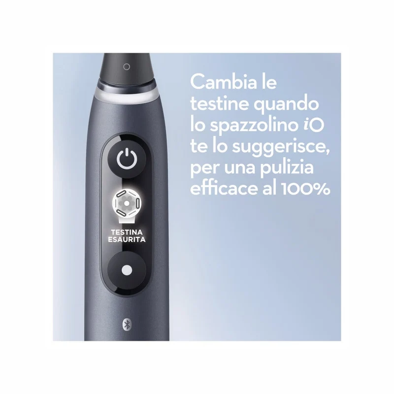 Oral-B Spazzolino Elettrico Ricaricabile iO 7S Nero, 2 Testine, 1 Custodia Da Viaggio, 1 Spazzolino
