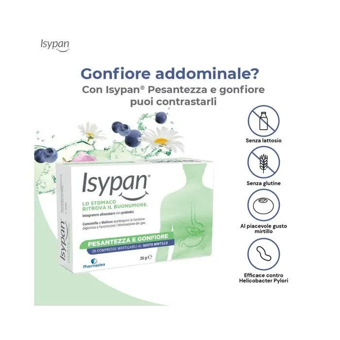 Isypan Pesantezza E Gonfiore 20 Compresse