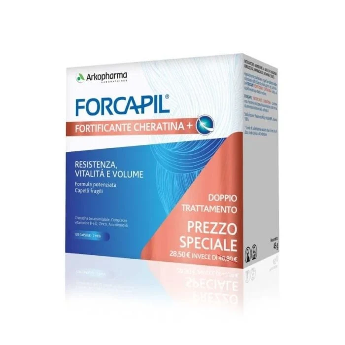 Arkopharma Forcapil Fortificante Cheratina 2x60 Capsule