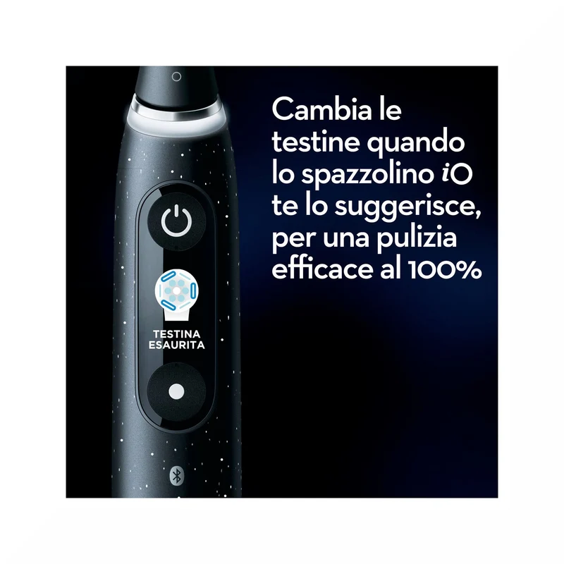 Oral-B Spazzolino Elettrico iO 10 Nero + 1 Testina + 1 Custodia + 1 Caricatore