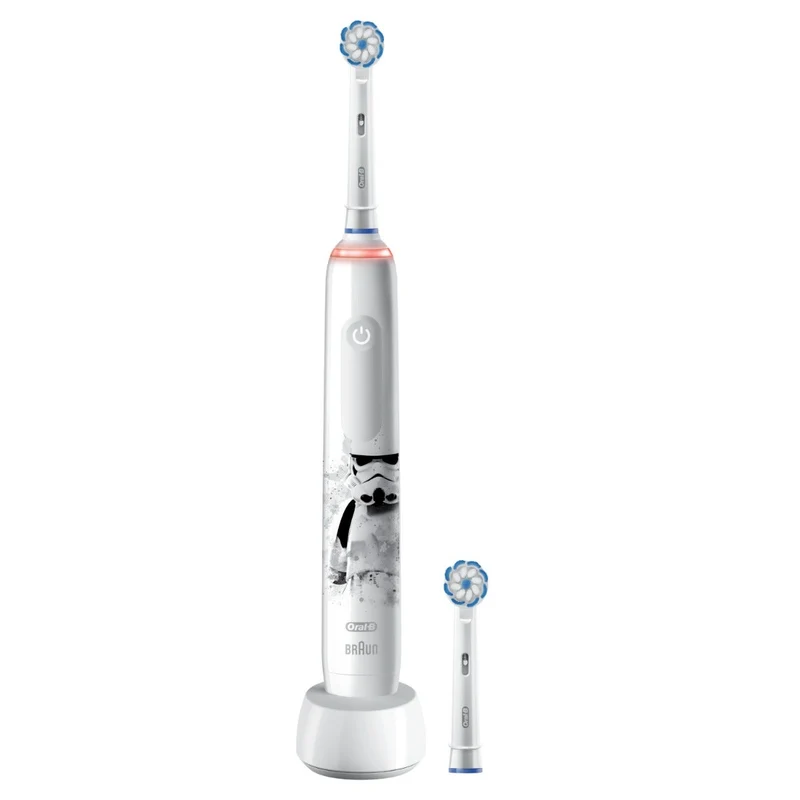 Oral-B Spazzolino Elettrico Ricaricabile Junior Star Wars +6 Anni, 2 Testine, 1 Spazzolino