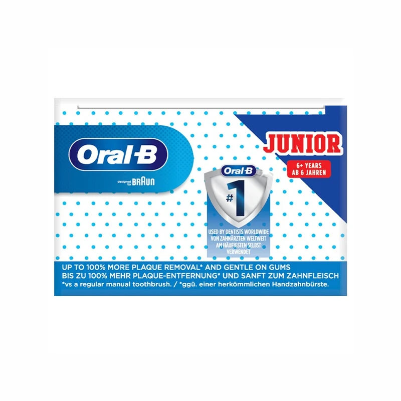 Oral-B Spazzolino Elettrico Ricaricabile Junior Minnie +6 Anni, 2 Testine, 1 Spazzolino