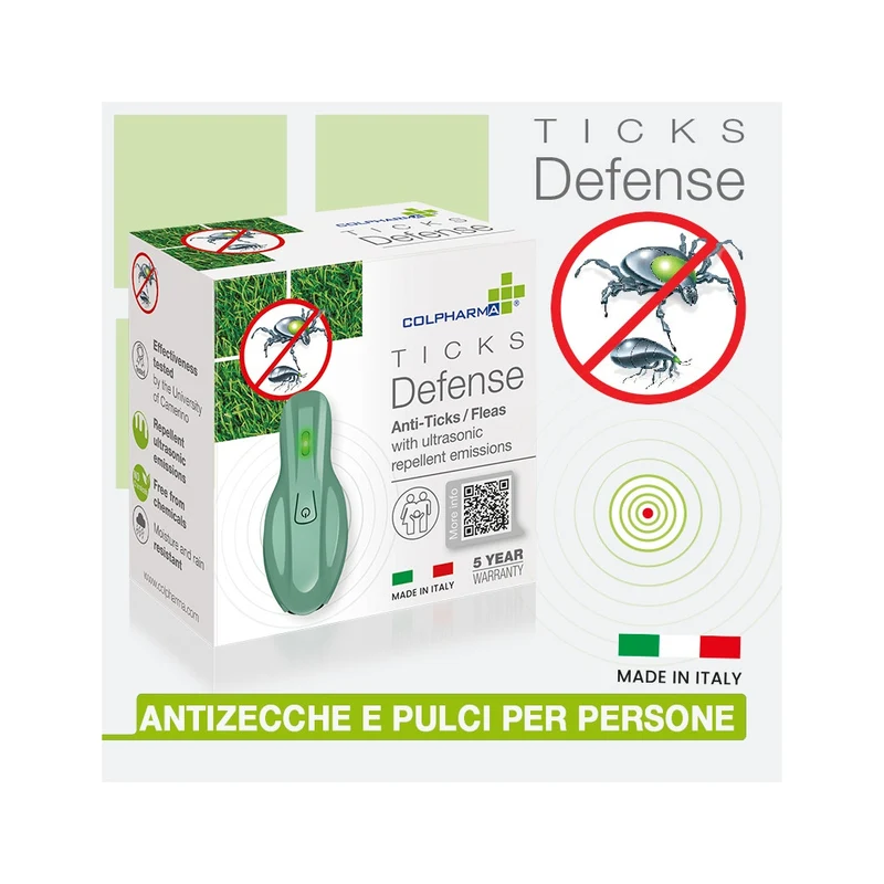 Colpharma Ticks Defense Dispositivo Ultrasonico Antizecche E Pulci Per Persone