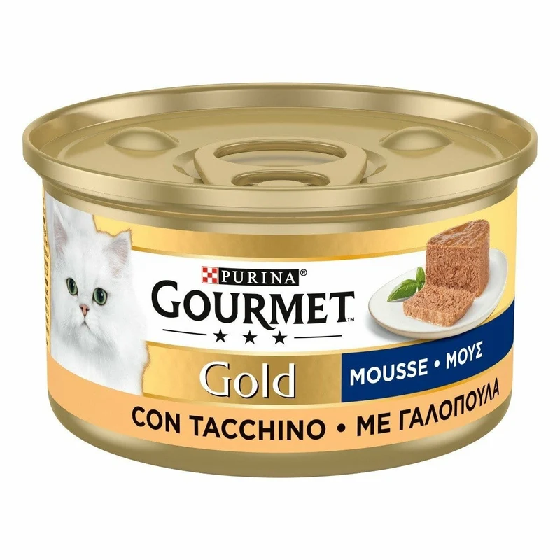 GOURMET Gold Gatto Mousse con Tacchino 85g