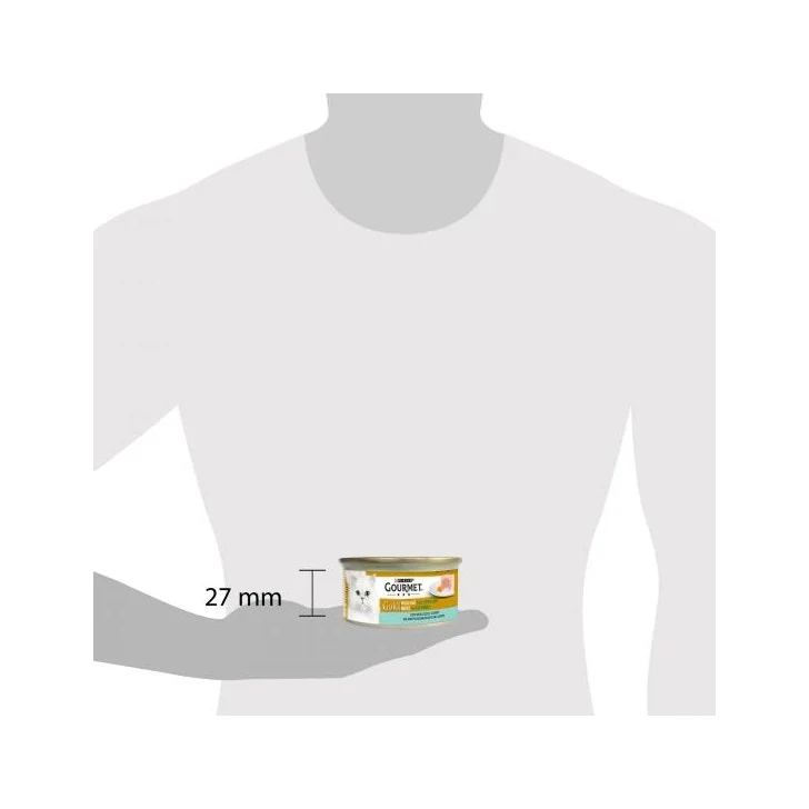 Purina Gourmet Gold Mousse Con Merluzzo E Carote Per Gatti Lattina 85g