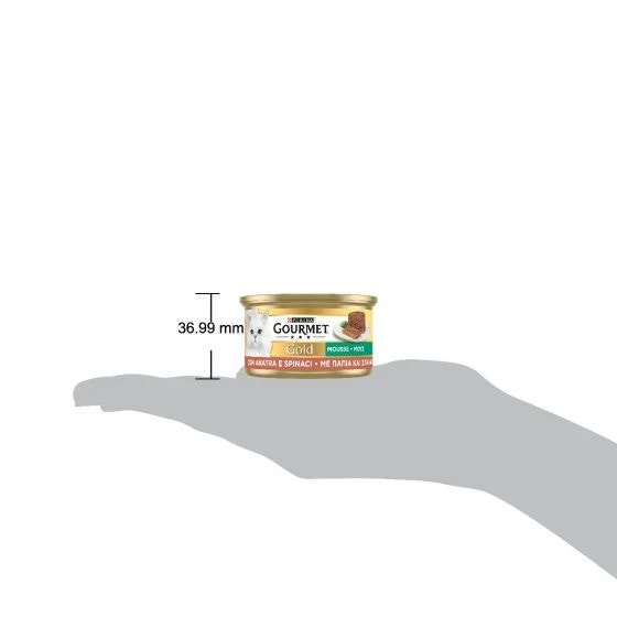 Purina Gourmet Gold Mousse Con Anatra E Spinaci Per Gatti Lattina 85g