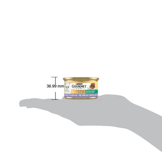 Purina Gourmet Gold Mousse Con Agnello E Fagiolini Per Gatti Lattina 85g