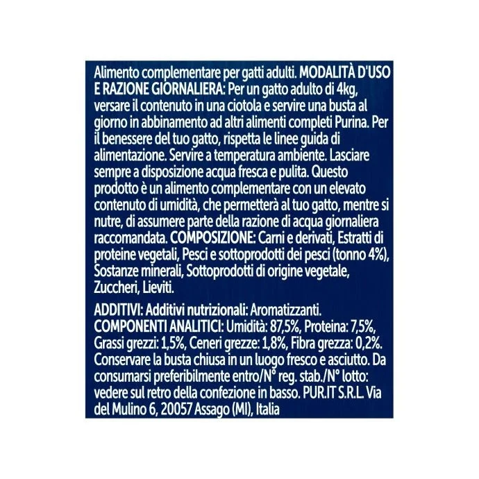 Purina Felix Soup Gusto Tonno Cibo Umido Gatti Adulti Busta 48g