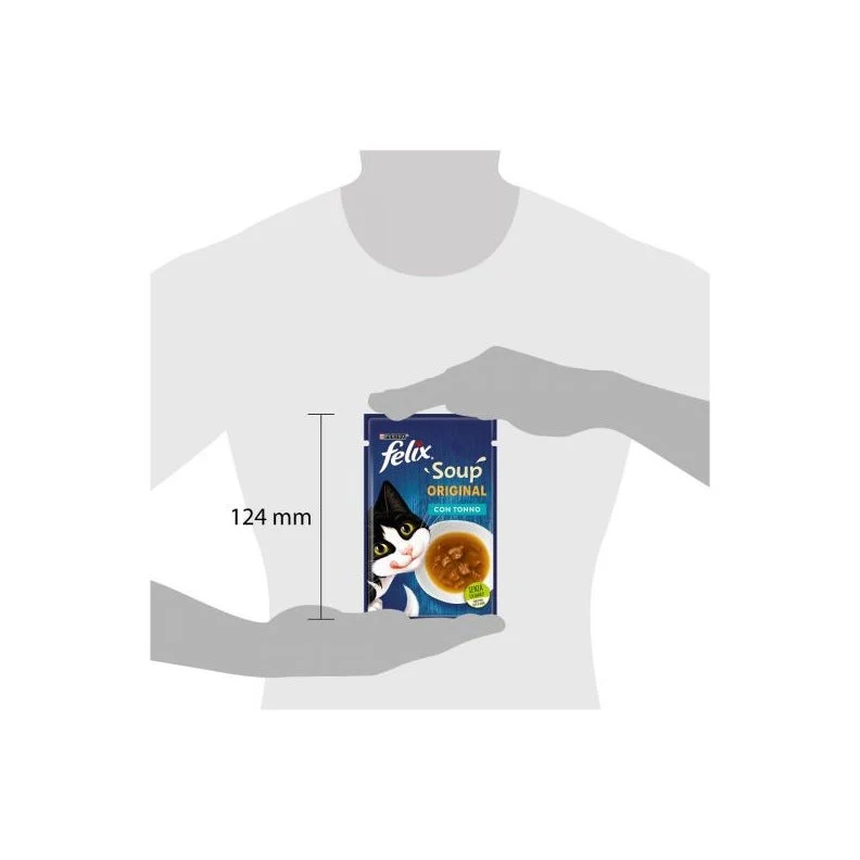 Purina Felix Soup Gusto Tonno Cibo Umido Gatti Adulti Busta 48g