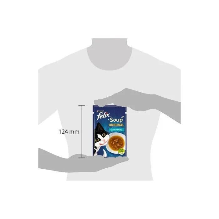 Purina Felix Soup Gusto Tonno Cibo Umido Gatti Adulti Busta 48g