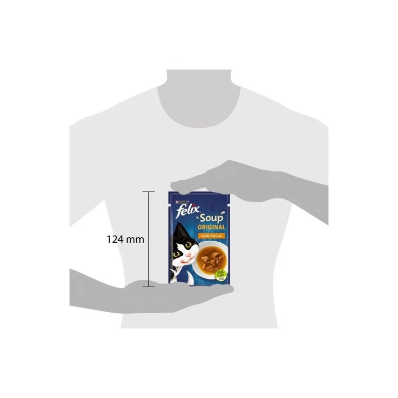 Purina Felix Soup Gusto Pollo Cibo Umido Gatti Adulti Busta 48g