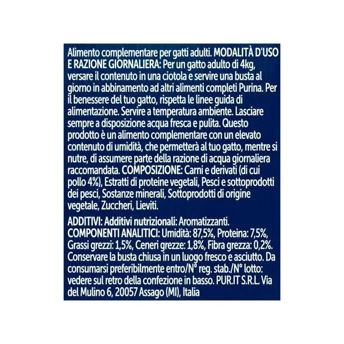 Purina Felix Soup Gusto Pollo Cibo Umido Gatti Adulti Busta 48g