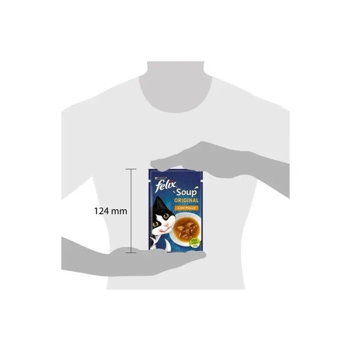 Purina Felix Soup Gusto Pollo Cibo Umido Gatti Adulti Busta 48g