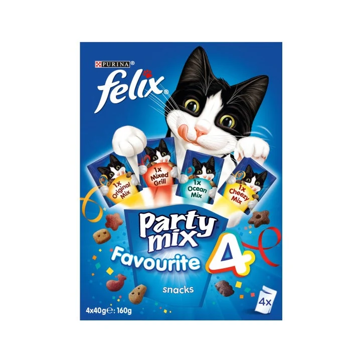 Purina Felix Party Mix Favourite 4 Snack Gatti Adulti Busta 4x40g