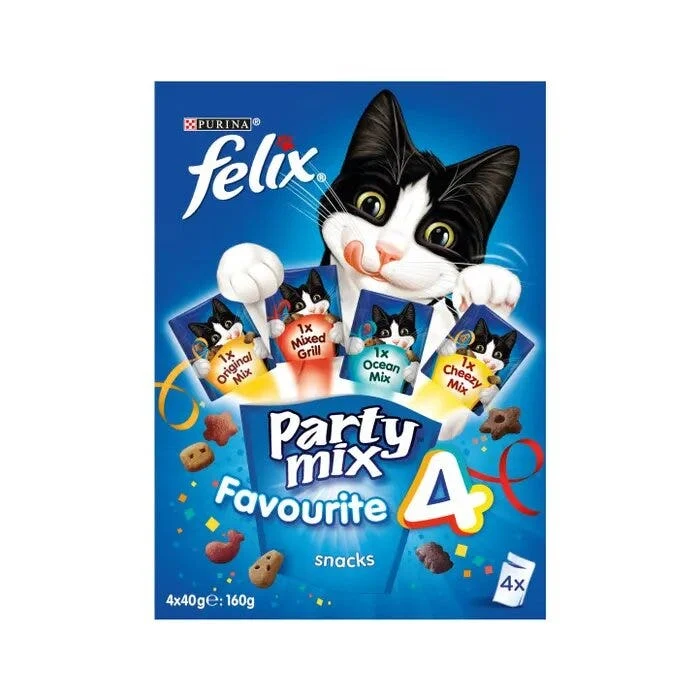 Purina Felix Party Mix Favourite 4 Snack Gatti Adulti Busta 4x40g