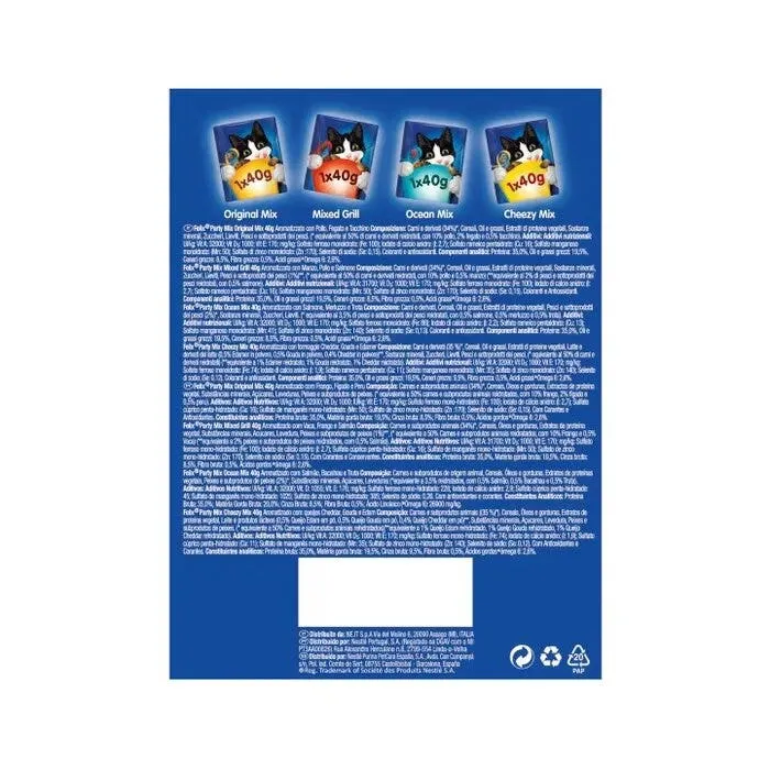 Purina Felix Party Mix Favourite 4 Snack Gatti Adulti Busta 4x40g