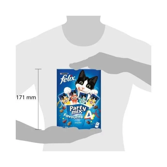 Purina Felix Party Mix Favourite 4 Snack Gatti Adulti Busta 4x40g