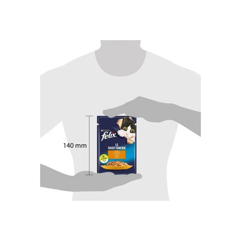 Purina Felix Le Ghiottonerie Gusto Pollo Cibo Umido Gatti Adulti Busta 85g