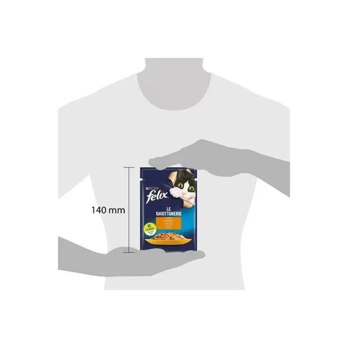Purina Felix Le Ghiottonerie Gusto Pollo Cibo Umido Gatti Adulti Busta 85g