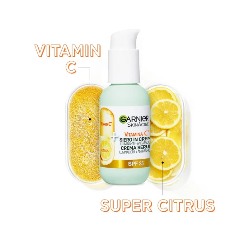 Garnier Siero In Crema Vitamin C Effetto Idratante E Illuminante Viso 50ml