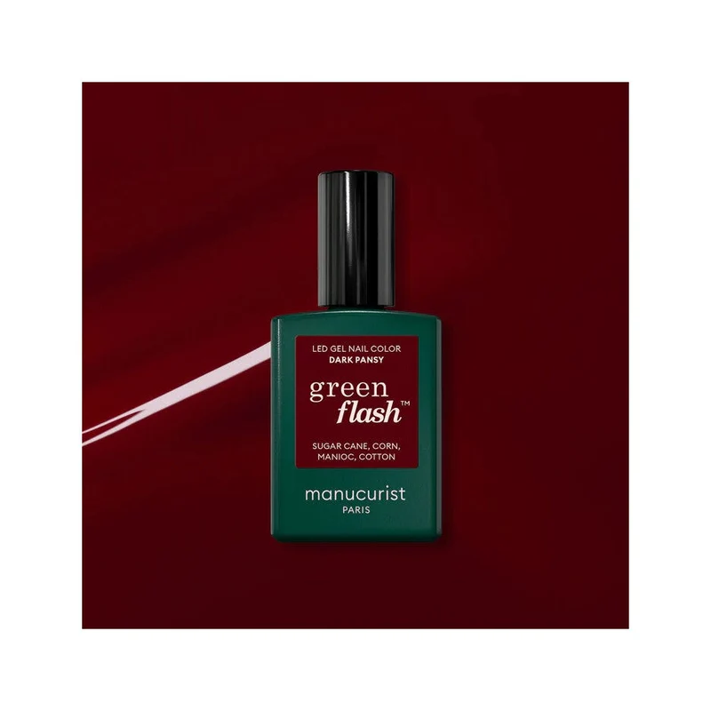 Manucurist Green Flash Smalto Semipermanente Dark Pansy 15ml