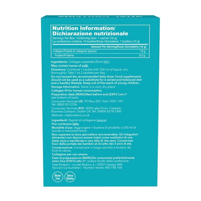 Vital Proteins Marine Collagen 10 Bustine x 10g