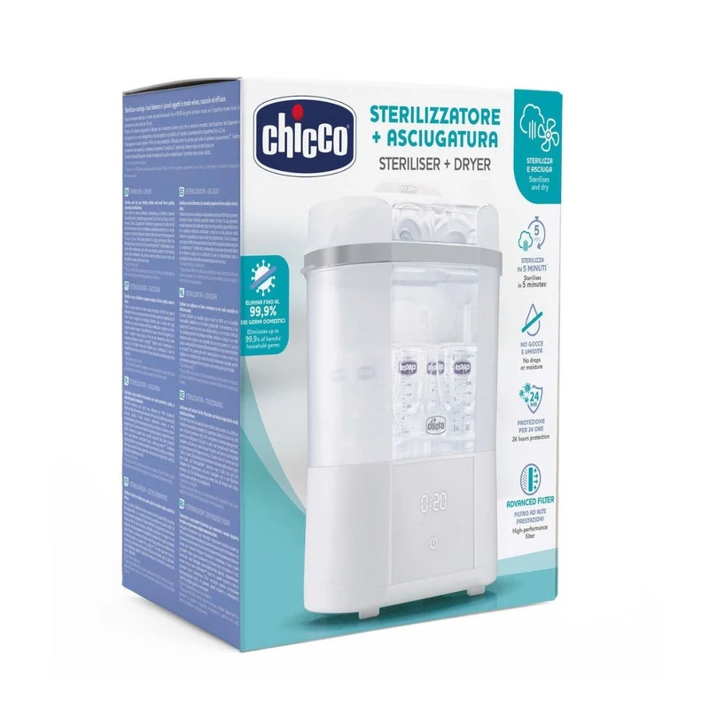 Chicco Sterilizzatore Con Asciugatura Rapido Per Biberon E Piccoli Oggetti