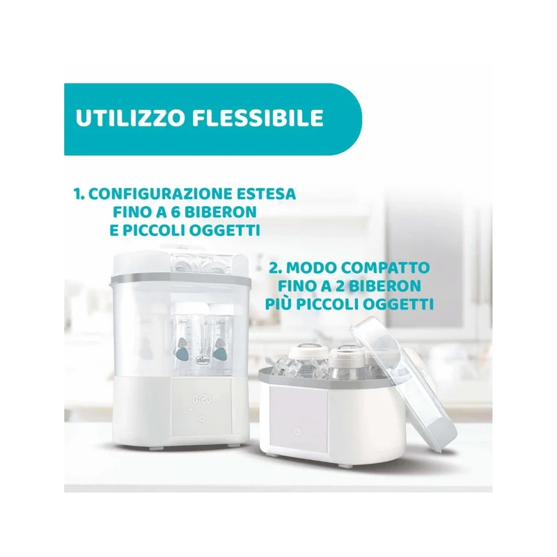 Chicco Sterilizzatore Con Asciugatura Rapido Per Biberon E Piccoli Oggetti