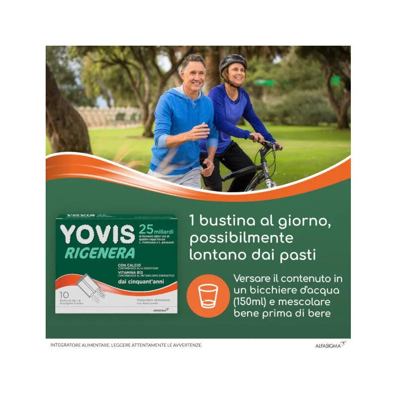Yovis Rigenera 10 Bustine - Probiotico per Benessere Intestinale