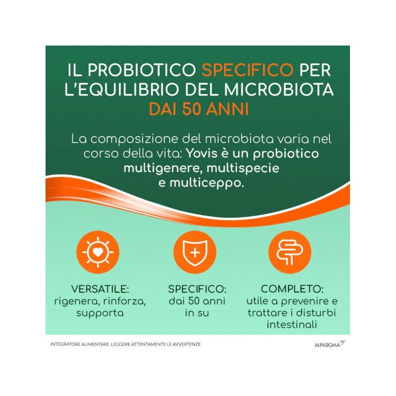 Yovis Rigenera 10 Bustine - Probiotico per Benessere Intestinale