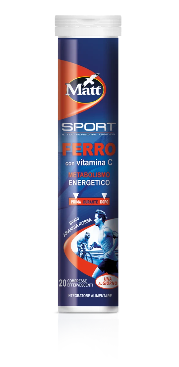Matt Sport Ferro Con Vitamina C 20 Compresse Effervescenti