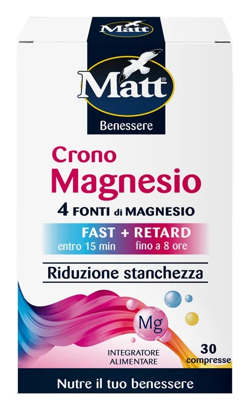 Matt Benessere Crono Magnesio 30 Compresse