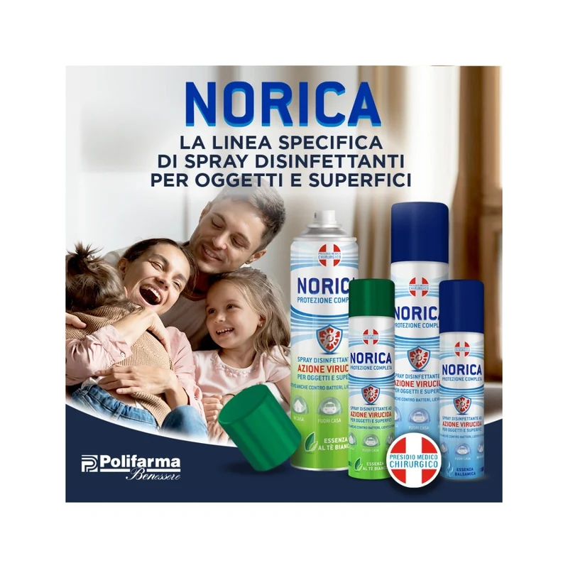 Norica Protezione Completa Spray Disinfettante Azione Virucida Per Superfici 300ml
