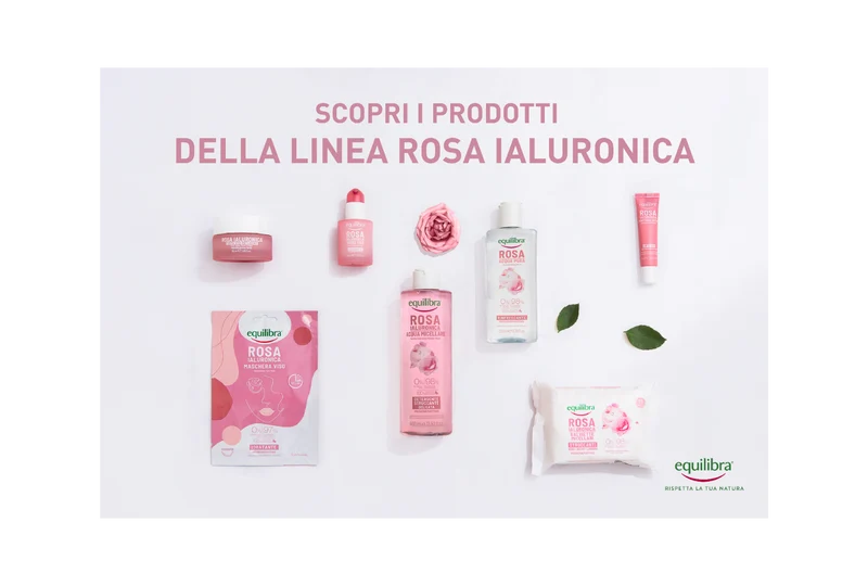 Equilibra Rosa Ialuronica Acqua Micellare Detergente/Struccante Delicata 400ml