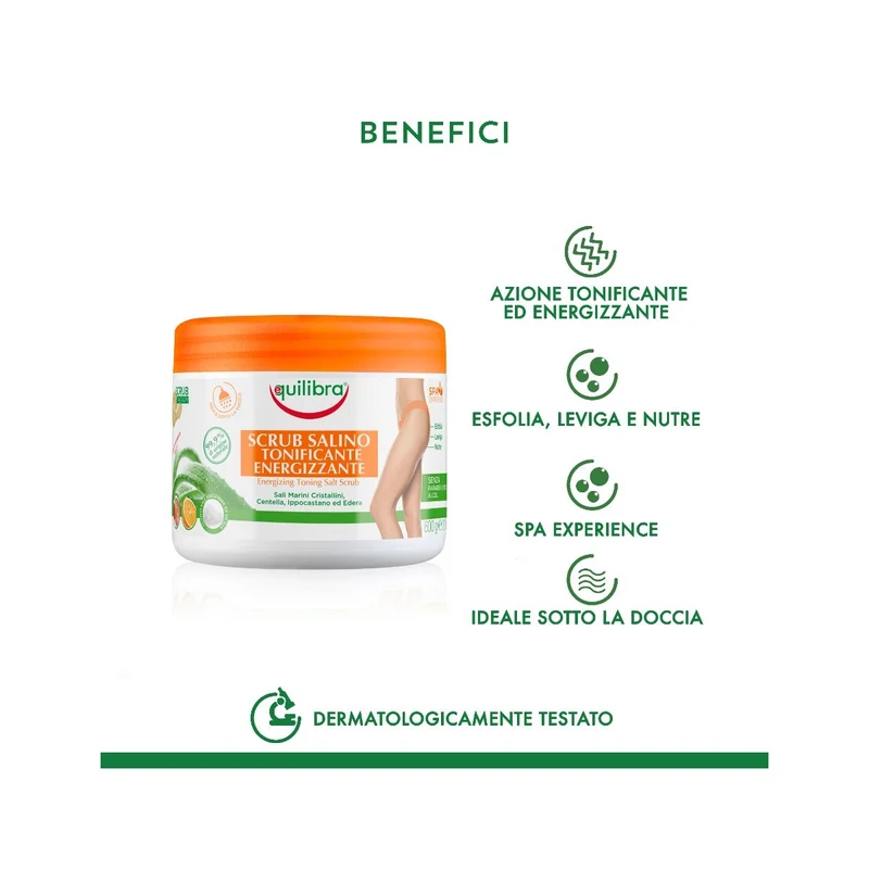 Equilibra Scrub Salino Tonificante Energizzante 600g