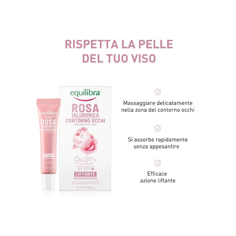 Equilibra Rosa Ialuronica Contorno Occhi Liftante 15ml