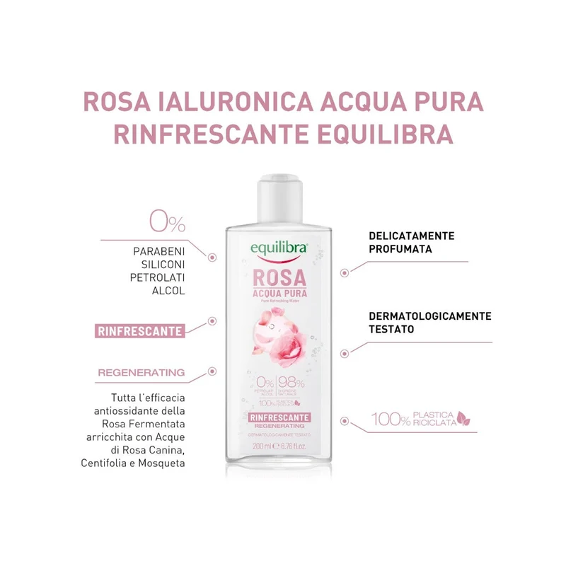 Equilibra Rosa Acqua Pura Tonificante 200ml