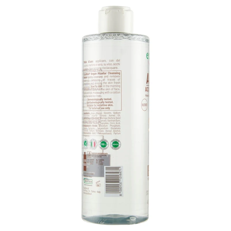 Equilibra Argan Acqua Micellare Detergente Struccante 400ml