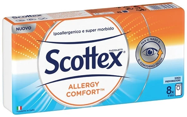 Scottex Allergy Comfort Fazzoletti 8 Pacchetti