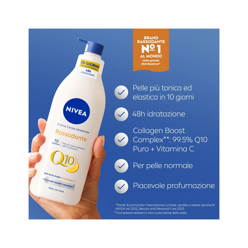 Nivea Q10 Crema Corpo Idratante Rassodante Crema Corpo Rassodante E Idratante Pelli Normali 400ml