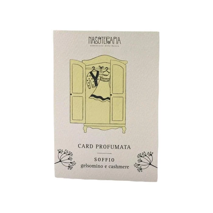 Nasoterapia Soffio Card Profumata Gelsomino E Cashmere 1 Pezzo