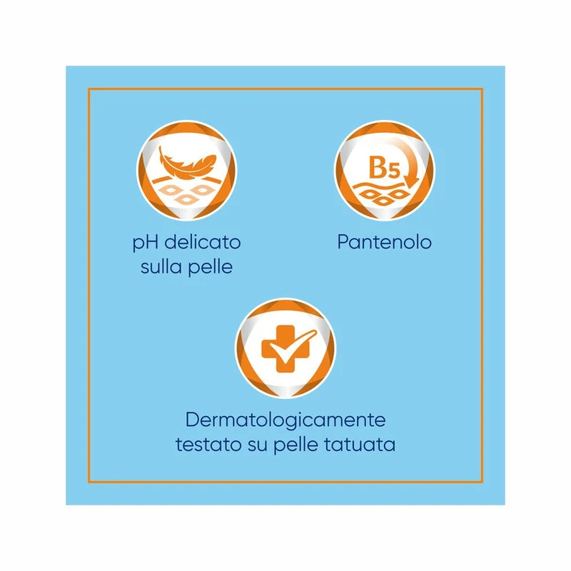 Bepanthenol Tattoo Detergente Delicato per Tatuaggi con Pantenolo Gel Senza Sapone 200ml